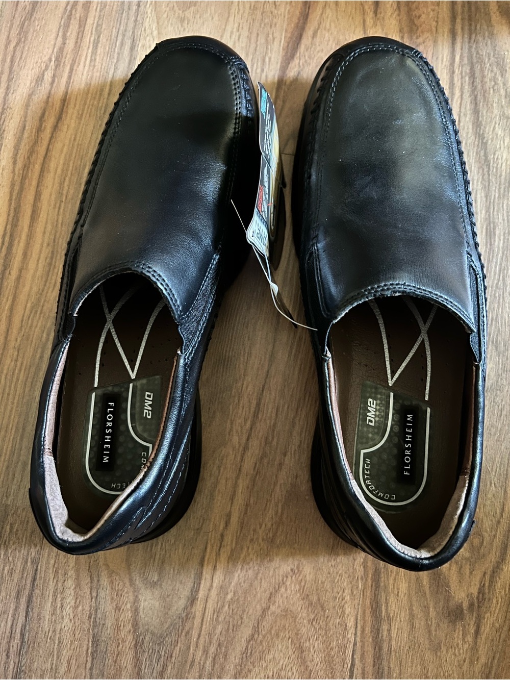 Florsheim Men’s Black Leather Slip-On Loafers